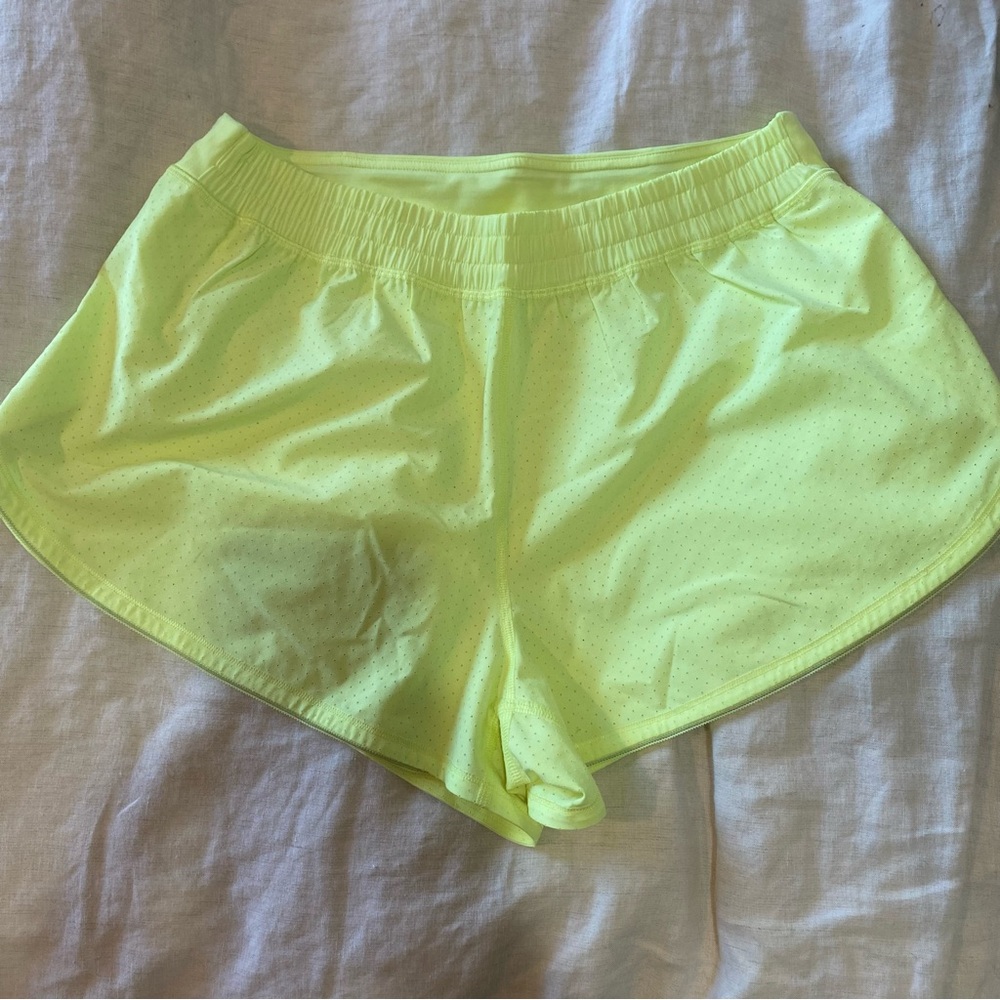 Lululemon Neon Yellow Shorts
